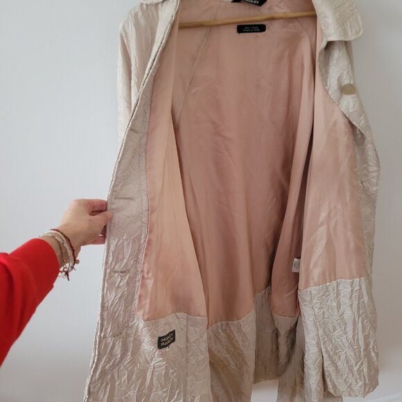 Vintage Made in Canada Hilary Radley Crinkle Coat-Size 10 - Picture 5 of 10